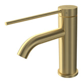 Parisi Envy II Basin Mixer with Extended Lever | Brushed Brass